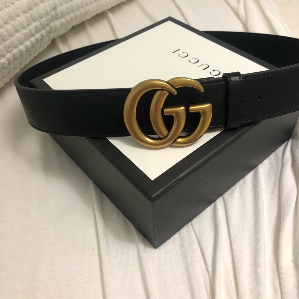 black gucci belt